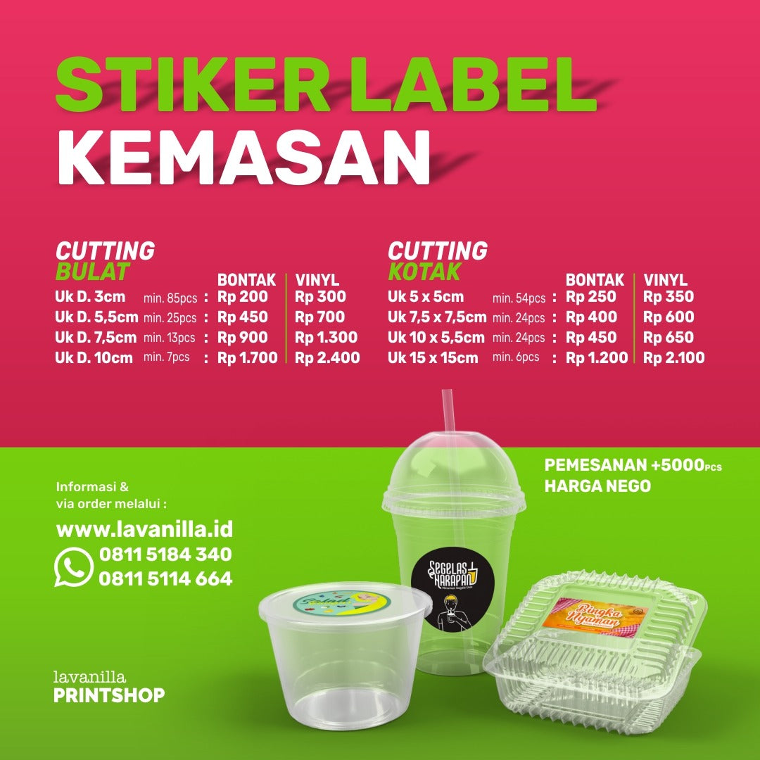 Stiker Label Kemasan