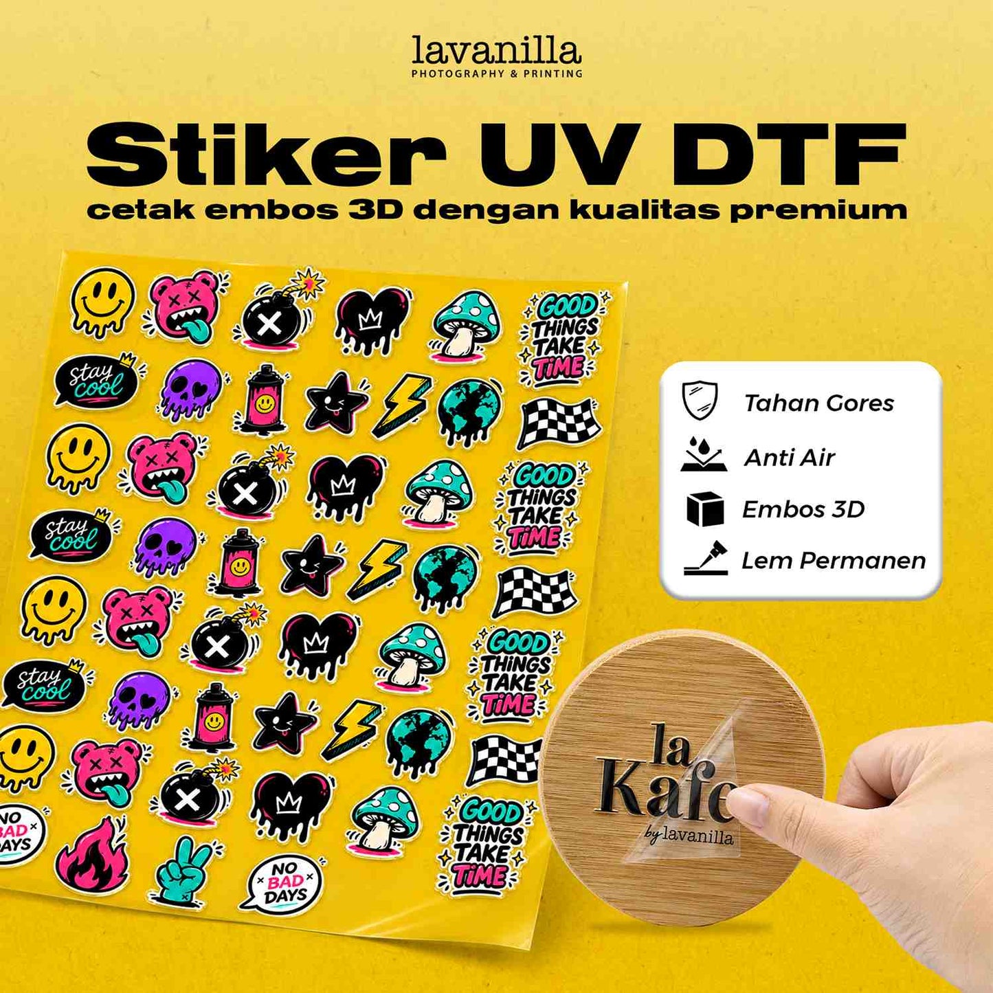Stiker UV DTF