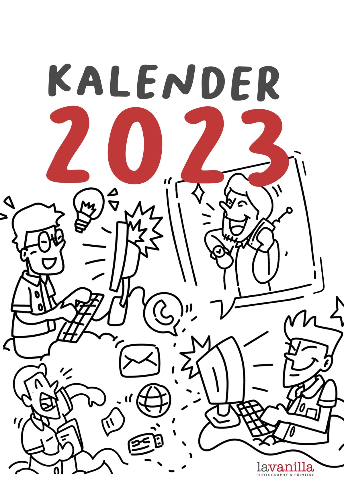 Kalender Mini Meja – lavanilla